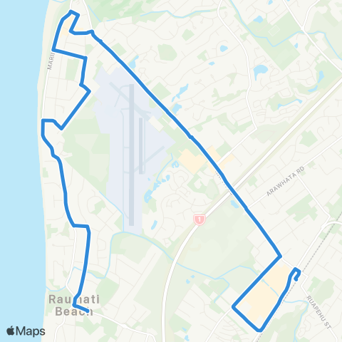 Metlink Raumati Bch - Paraparaumu Bch - Paraparaumu map