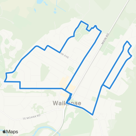 Metlink Waikanae - Waikanae East - Waikanae map