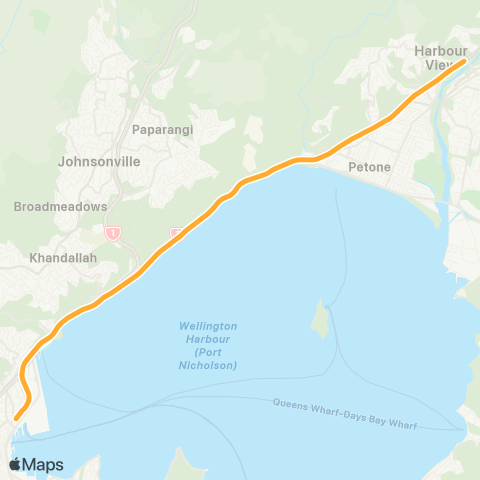 Metlink Melling Line (Melling - Wellington) map