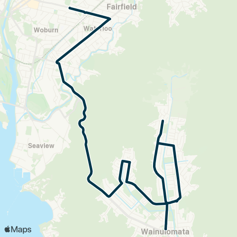 Metlink St Bernard's College - Wainuiomata North map