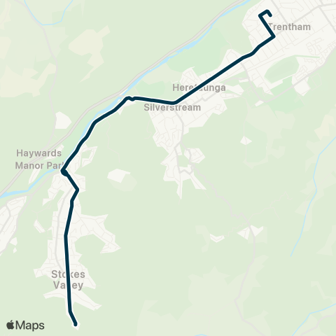 Metlink Stokes Val - St Patrick’s Coll & Fergusson Intermediate Sch map