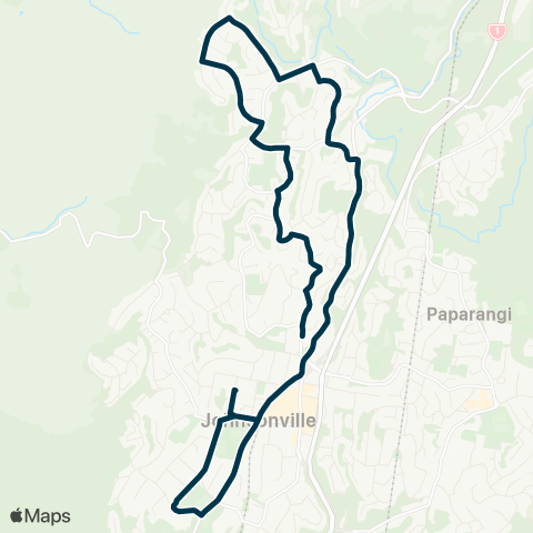 Metlink St Brigid's Sch & Onslow Coll - Johnsonville - Churton Pk map