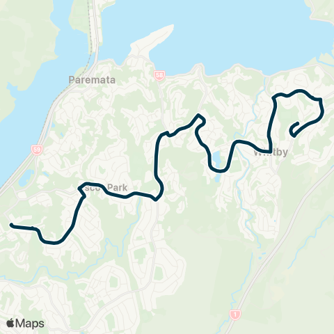 Metlink Whitby (Navigation Dr) - Aotea College map