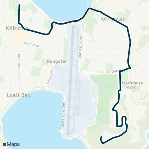 Metlink St Patrick's College - Strathmore Park map