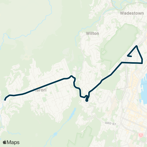 Metlink Wellington Girls' & St Mary's Colleges - Karori map