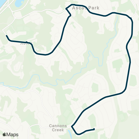 Metlink Cannons Creek - Aotea College map