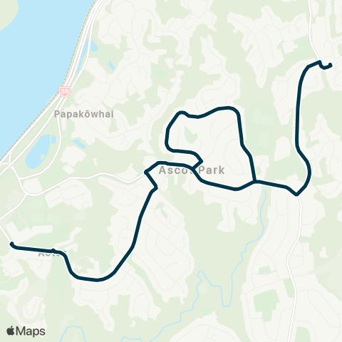 Metlink Aotea College - Ascot Park map