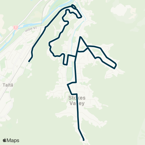 Metlink Stokes Valley - Taita College map