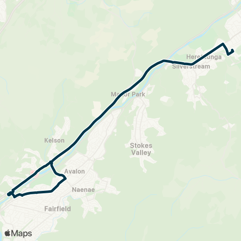 Metlink Avalon - St Patrick’s Coll & Hutt International Boys’ Sch map