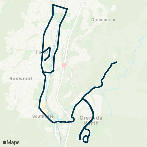 Metlink Grenada North - Tawa Schools map