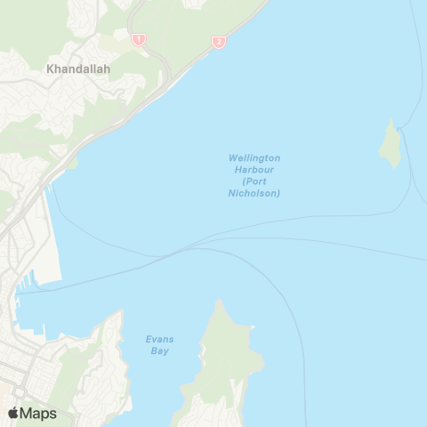 Metlink Queens Wharf - Matiu Ferry map