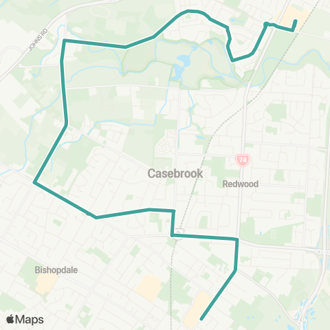 Metro Christchurch Styx Mill / Northlands map