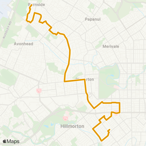 Metro Christchurch Burnside / Spreydon map