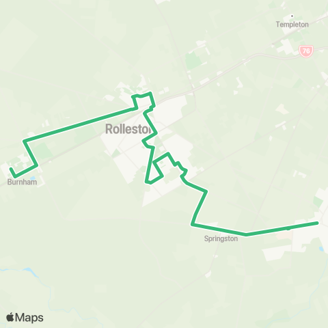 Metro Christchurch Burnham / Lincoln via Rolleston map