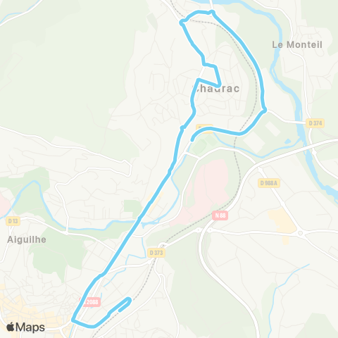 Mobilité-en-Velay Chadrac-Pôle intermodal-Vals map