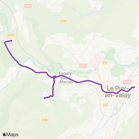 Mobilité-en-Velay Mons-Pôle intermodal-Espaly map