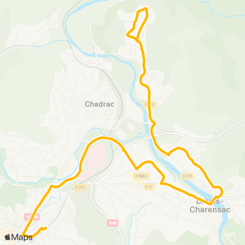 Mobilité-en-Velay Le Monteil-Pôle intermodal map