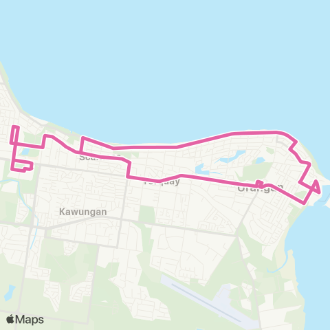 Translink Maryborough-Hervey Bay Pialba - Boat Harbour servicing Scarness map