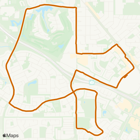 Medicine Hat Transit South Ridge map