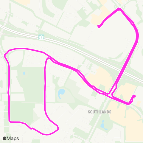 Medicine Hat Transit Southlands map