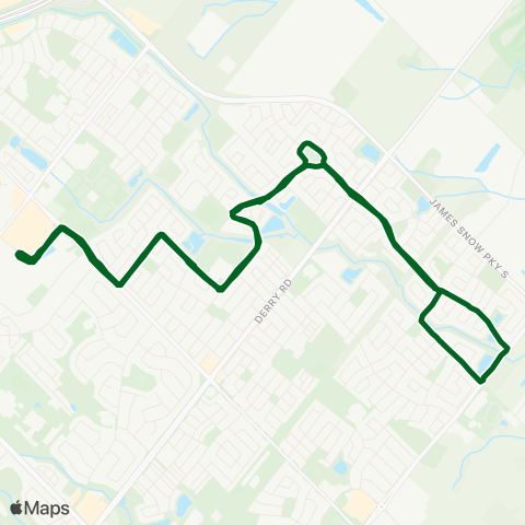 Milton Transit Trudeau map