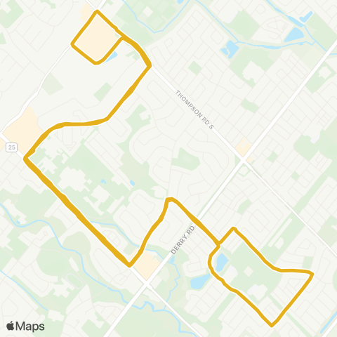 Milton Transit Yates map