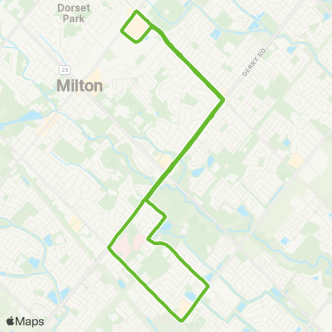 Milton Transit Willmott map