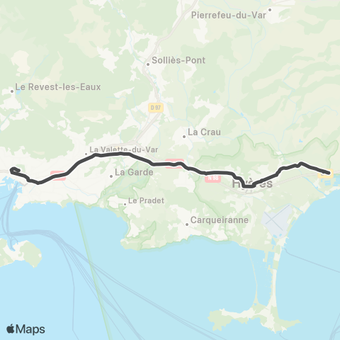 Mistral Gare Rout. Tln-Moulin 1er map