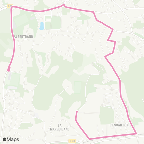 Mistral Beaucaire - La Marquisanne map