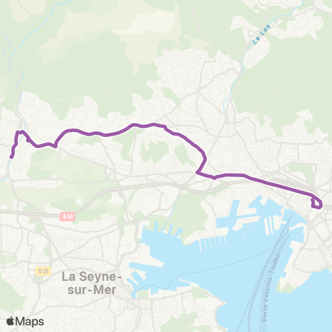 Mistral La Baume - Blache map