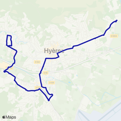 Mistral Moulin Premier - Maurels map