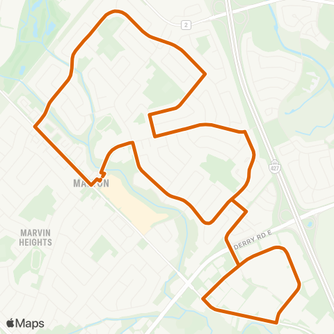 MiWay Malton map