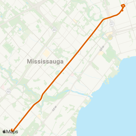 MiWay Dundas map