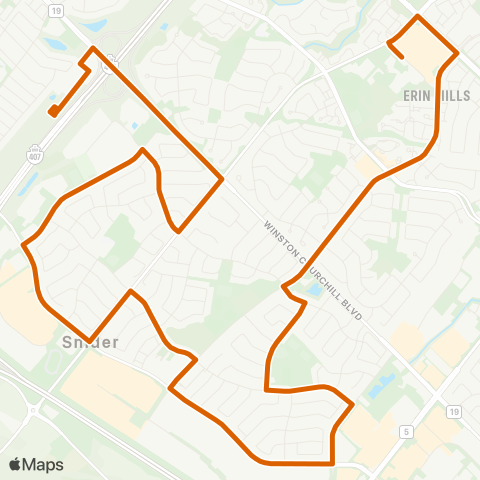 MiWay Ridgeway map