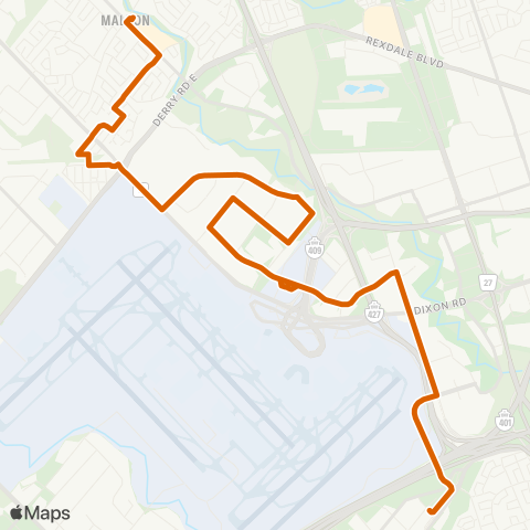 MiWay Northwest map