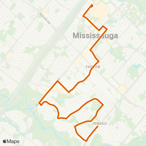 MiWay Credit Woodlands map