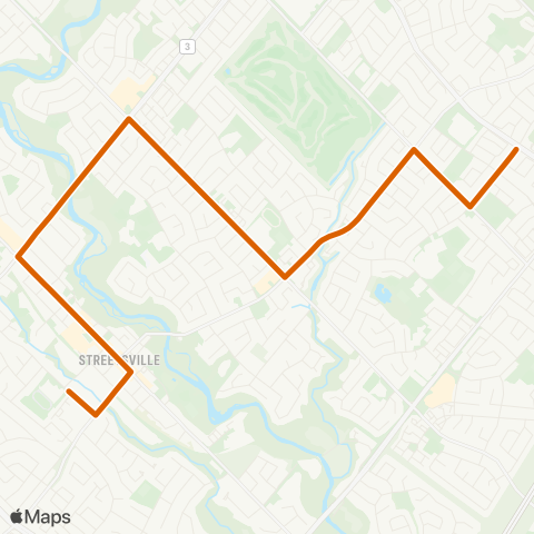 MiWay Streetsville SS map