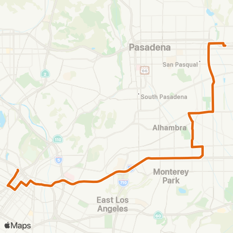 Metro Downtown LA - Sierra Madre Villa Sta map