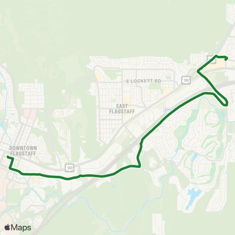 Mountain Line Green map