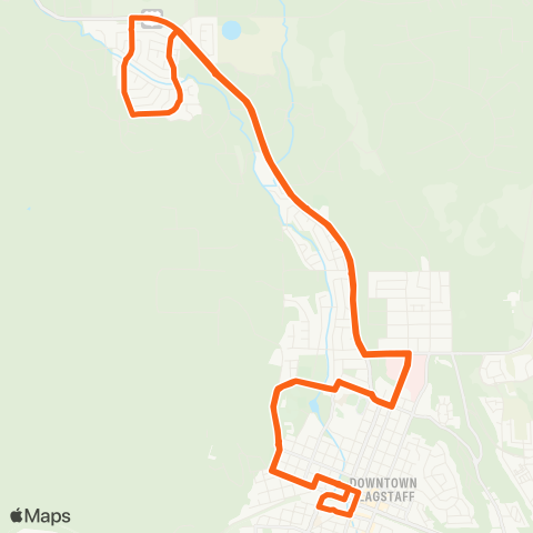 Mountain Line Orange map