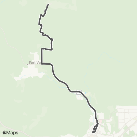 Mountain Line Mountain Express map