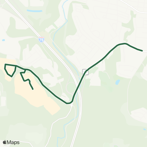 Mountain Line Transit Authority Green Line map