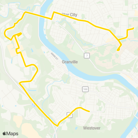 Mountain Line Transit Authority Gold Line map