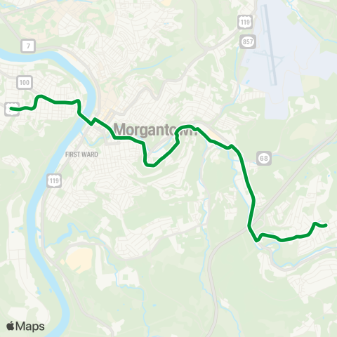 Mountain Line Transit Authority Brookhaven map