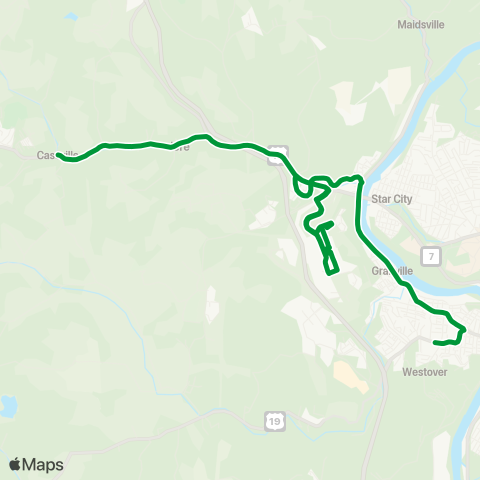 Mountain Line Transit Authority Cassville map