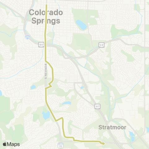 Mountain Metro Hwy 115 / PPSC map