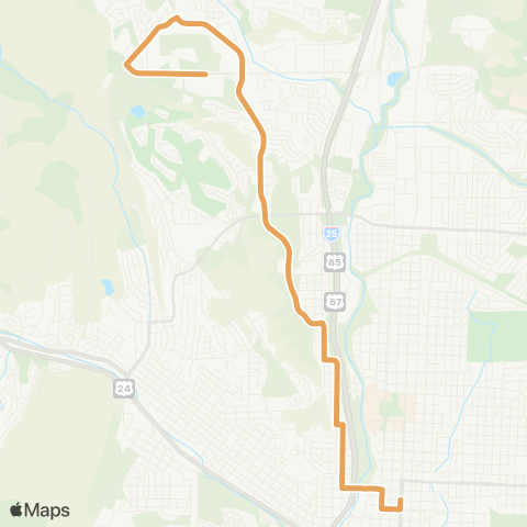 Mountain Metro Centennial Blvd / G.O.G. Rd map