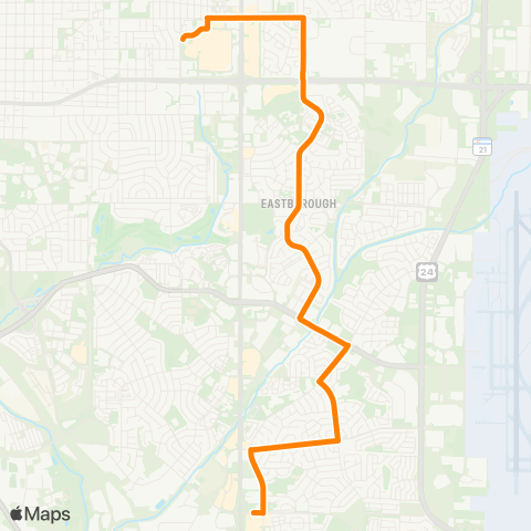 Mountain Metro Southborough via Murray Blvd map