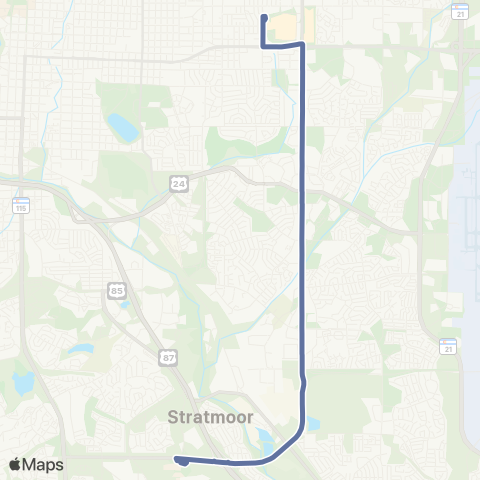 Mountain Metro S. Academy Blvd / PPSC map