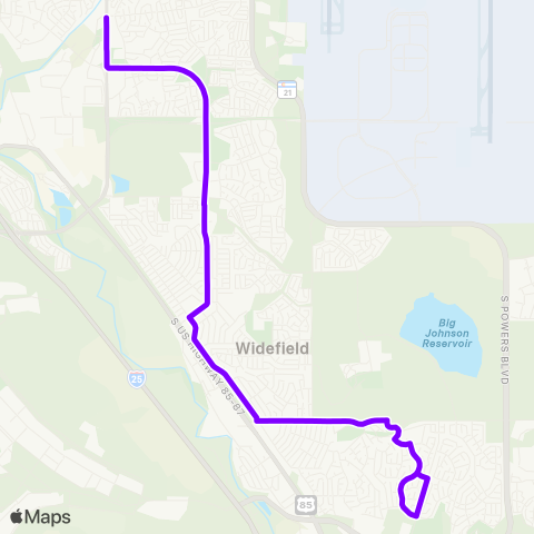 Mountain Metro Security / Widefield map